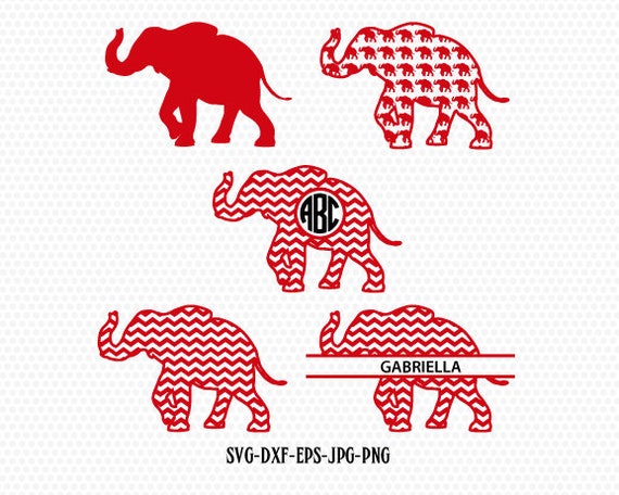 Download Elephant Monogram frames SVG, Elephant SVG,Alabama ...
