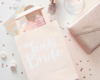 Pink Team Bride Party Bags, Hen Party Bags