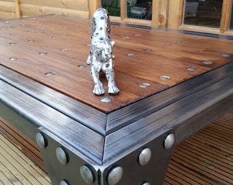 Industrial Coffee Table, Handmade,Steel,Oak & Bespoke,