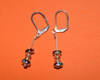 rainbow crystal earrings