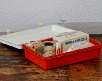 Johnson and Johnson Marine First Aid Kit Red White and Blue