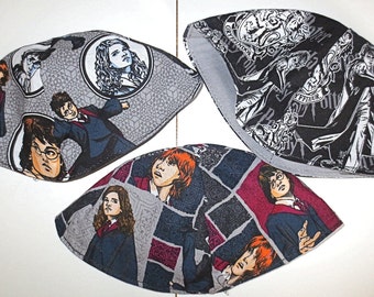 Harry Potter kippah Gryffindor yarmulke Harry Potter, Ron, Hermione, Wizard skull cap Hogwarts School of Witchcraft and Wizardry