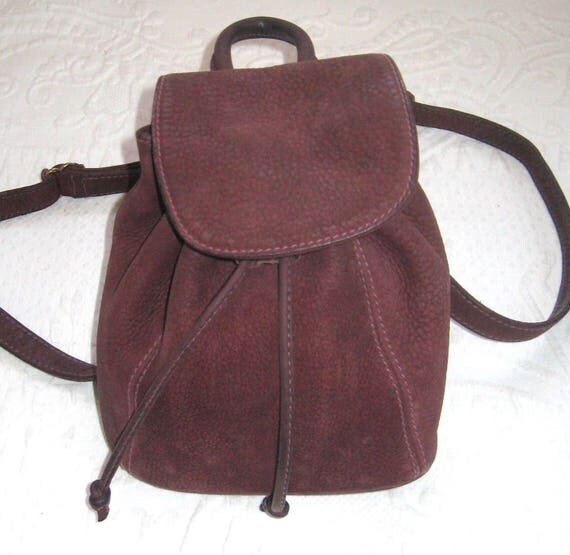 Vintage Coach backpack . small coach backpack . nubuc