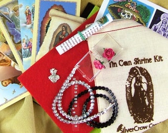 SilverCrow Creations Exclusive Tin Can Shrine Kit - Create Your Own Shrines While Recycling Your Used Tin Can Lids