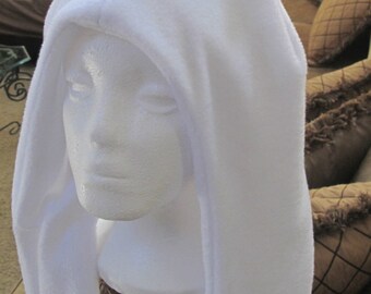 Cosplay Finn Adventure Time fleece scarf ear hoodie with mittens