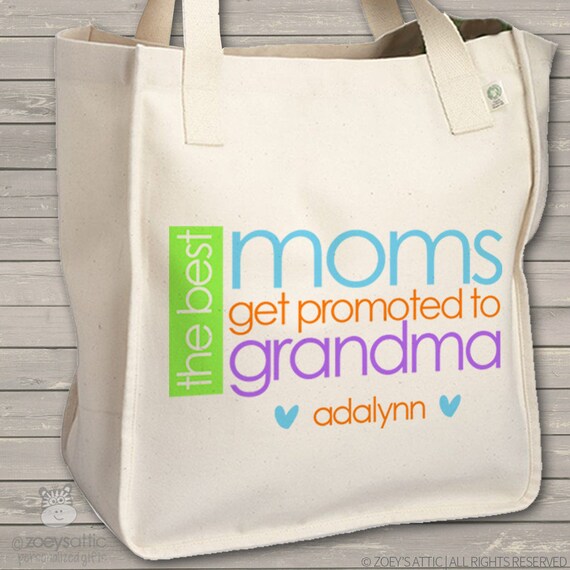 personalized grandma tote