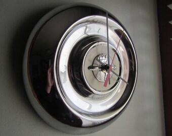 1956 Oldsmobile Hubcap Clock no.2509