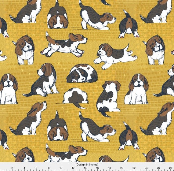 Beagle Fabric Beagle Puppies By Friztin Beagle Dog Novelty