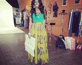 African skirt, African clothing, African maxi skirt, African fabric, High waist maxi skirts, Maxi skirts, Ankara skirts, Africa Maxi skirt