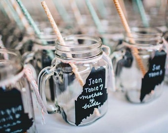 150 MAINE State Chalkboard Labels - DIY Chalkboard Mason Jars, Place Settings, Wedding Favors--All States Available