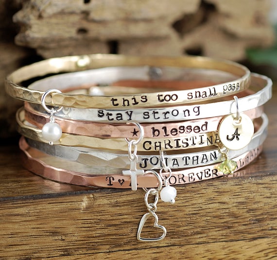 Inspirational Bracelet Inspirational Quote Bracelets Bangle