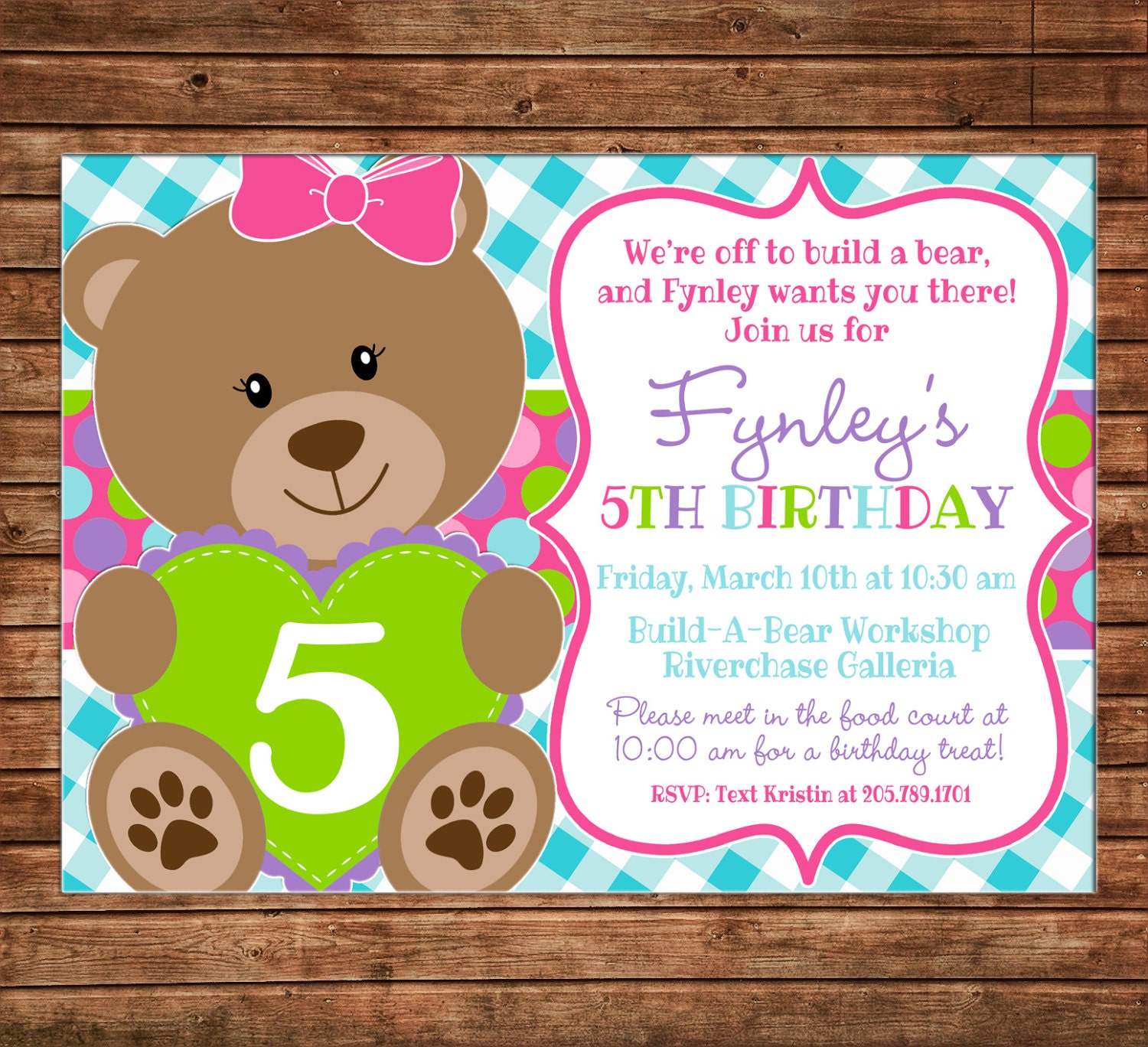 build a bear birthday teddy