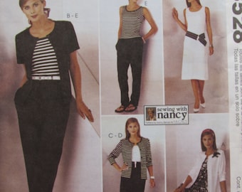 McCalls 3528/Uncut Sewing Pattern/Misses/Women's Easy Knit Wardrobe/Size 8-22/Dress/Pants/Top/Skirt/2002