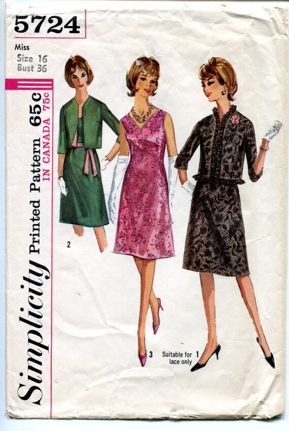 1960s dress and jacket pattern sleeveless dress a line v 1960s dress and jacket pattern sleeveless dress a line v