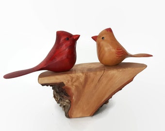 Gorrión madera tallado mano tallada madera por NorthwoodsCarvings