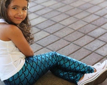 Mermaid Leggings for Girls Disney Princess Little Mermaid for little girls Leggings Christmas gifts for girls