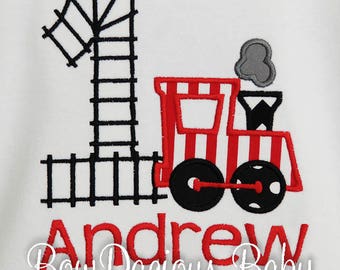 Train Birthday Shirt, Boys Train Birthday Shirt, Girls Train Birthday Shirt, Custom Train Birthday Shirt, Personalized Train Birthday Shirt
