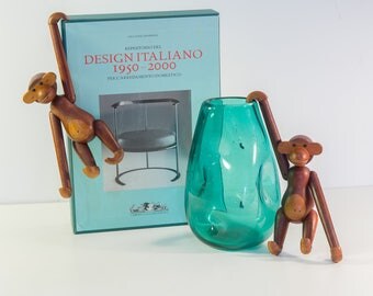 Pair of Kay Bojesen Wooden Toy Monkeys