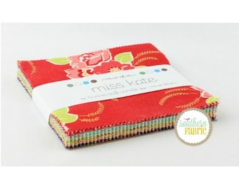 Miss Kate - Charm Pack by Bonnie and Camille for Moda - 5"x5" squares 42 count ( 55090PP)