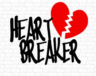 Heart breaker svg | Etsy