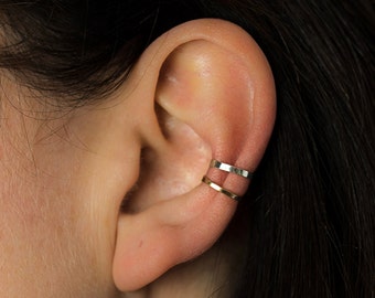 Skinny Hammered Ear Cuff - Ear Cuff - Rose Gold Ear Cuff - Silver Ear Cuff - Gold Ear Cuff