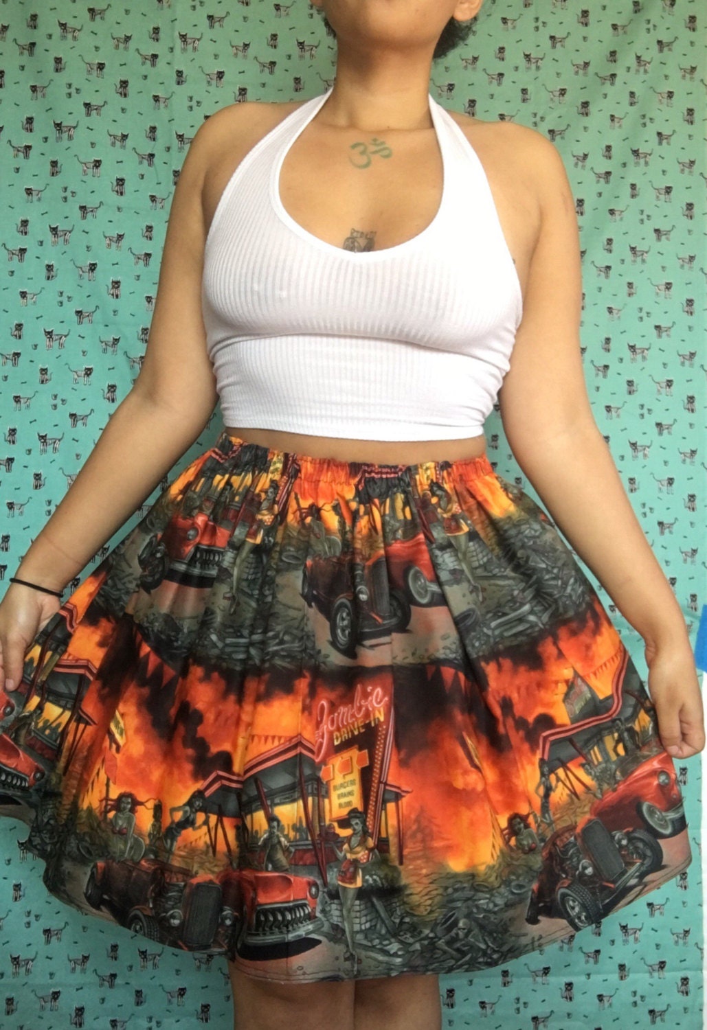 halloween maxi skirt