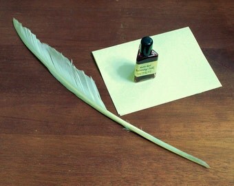 Hand-Cut Goose Feather Quill for Calligraphy and Medieval Writing