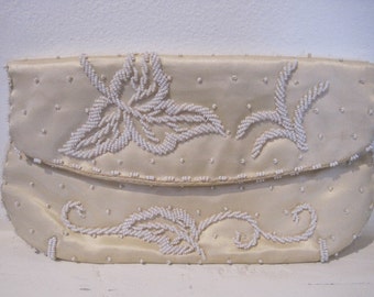 Vintage Beaded Clutch Purse by Debbie