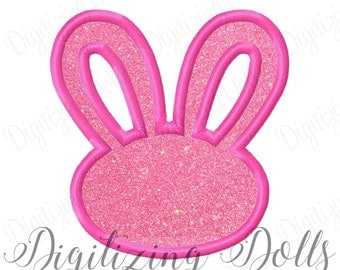 Easter Bunny Outline Applique Machine Embroidery Design 3x3 4x4 5x5 5x7 6x10 INSTANT DOWNLOAD