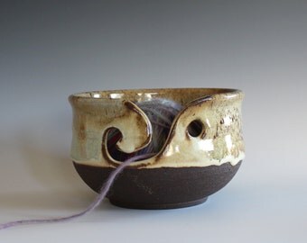 Yarn Holder, Yarn Bowl, Knitting Bowl, pottery yarn bowl, pottery knitting bowl, handmade ceramic yarn bowl, READY to Ship