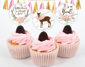Deer cupcake topper | Etsy