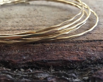 Brass Choker <<Flat Plains Stacking Collar>> hammered brass choker | self closure