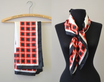 1960s Baar and Beards Squares Silk Scarf