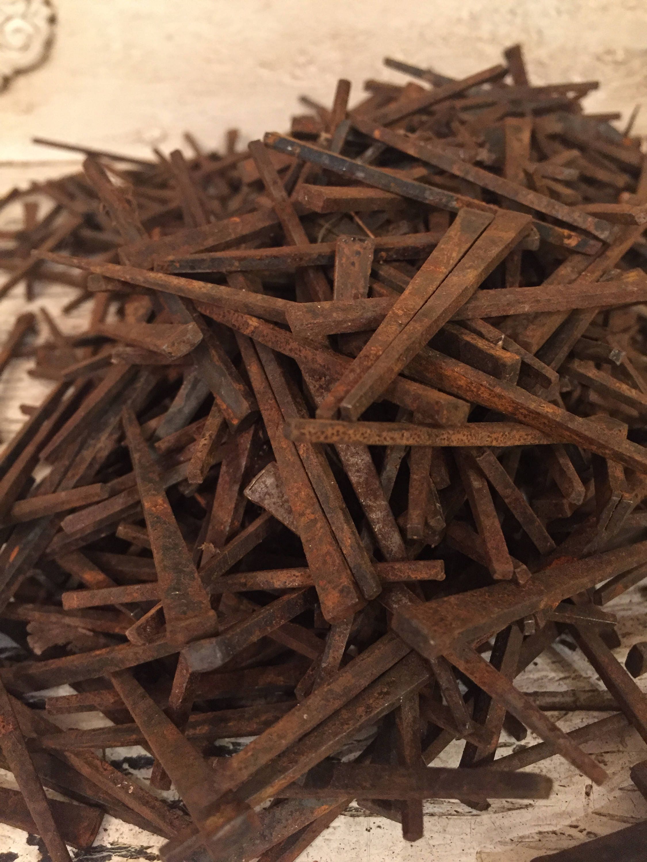 Large Lot of Vintage Square Nails Antique Lath Board Nails 1800s