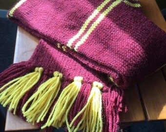 Hogwarts Scarf (with secret hidden pocket)