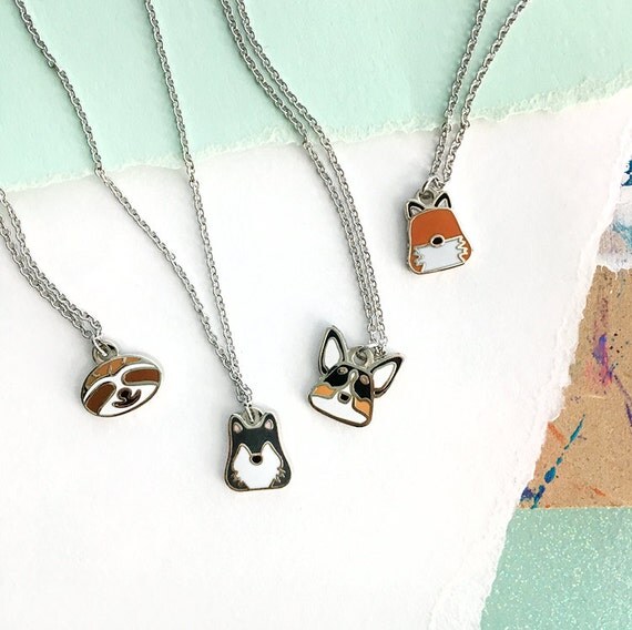 BFF Necklaces Fox Necklace Wolf Jewelry Best Friend