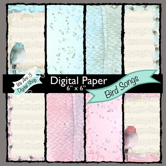 We Are 3 Digital Paper, Bird Songs