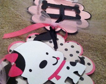 Puppy Banner, Dalmatian Birthday Banner, Puppy Party, Puppy Birthday, Dalmatian Theme, Dalmatian Happy Birthday Banner, CUSTOM ORDER
