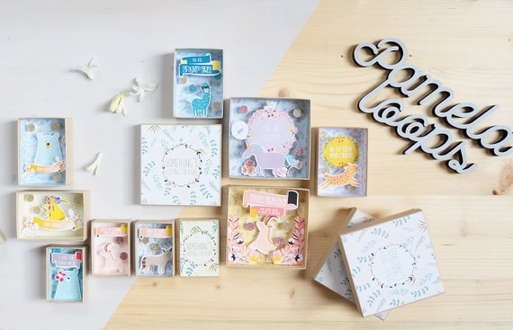 Personalized Surprise message box (large) / Miniature Art / Diorama / 3d Art / Decorative Matchbox / Miniature paper diorama