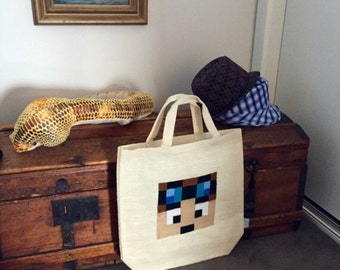 Dan TDM Bag The Diamond Minecart Youtube Hero Stampy Tote Minecraft Party Tote