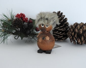 Wooden Swedish Troll Figurine