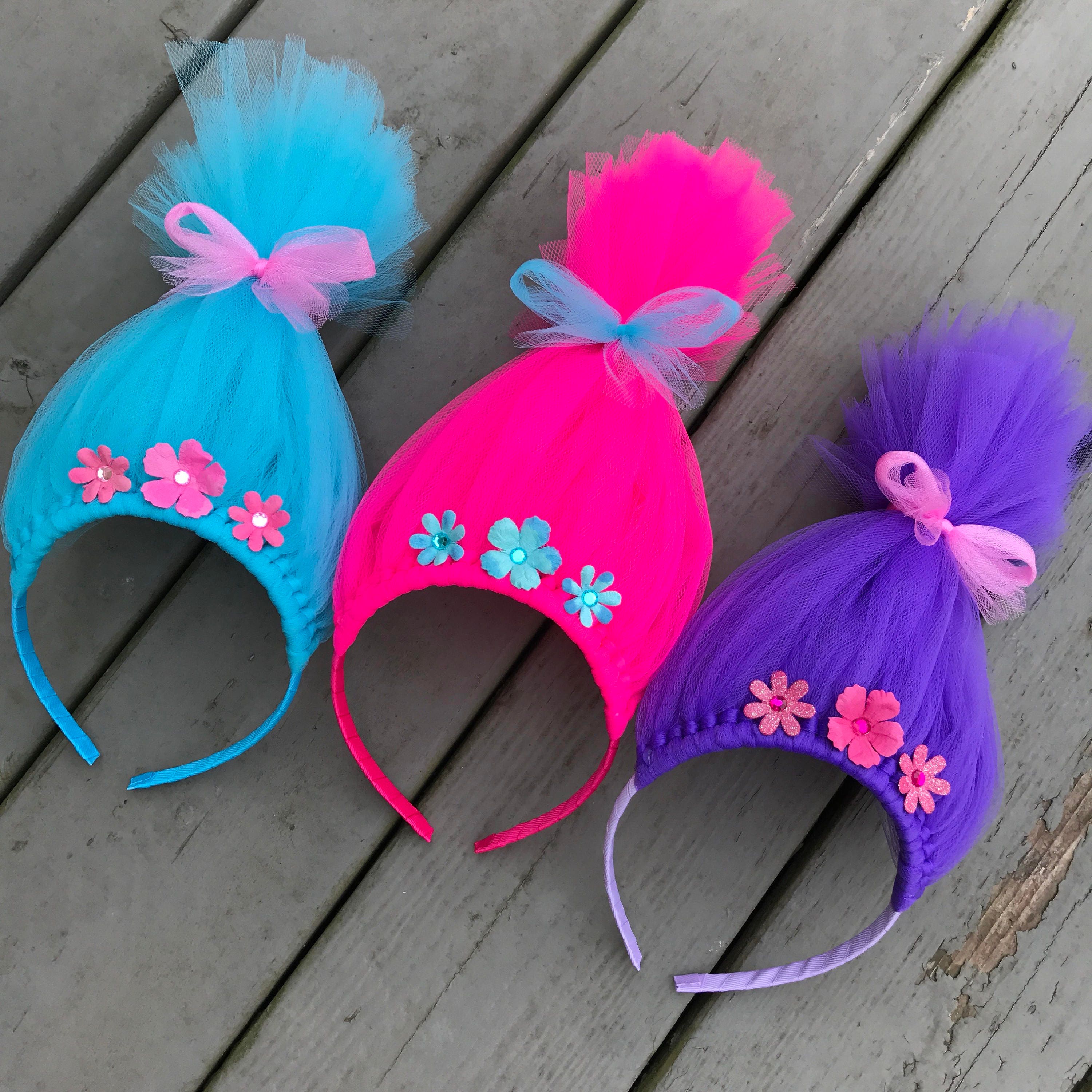 Trolls Hair Headband Poppy Headband Poppy Troll Headband Pink