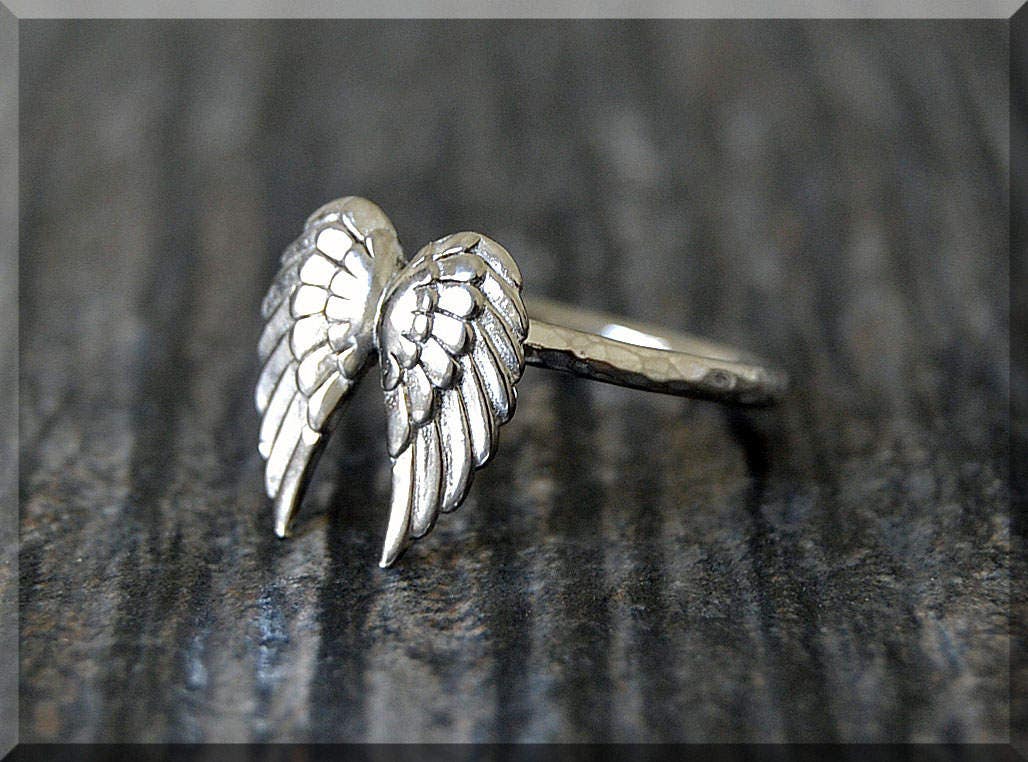 Angel Wings Ring Sterling Silver Angel Wings Ring Angel 