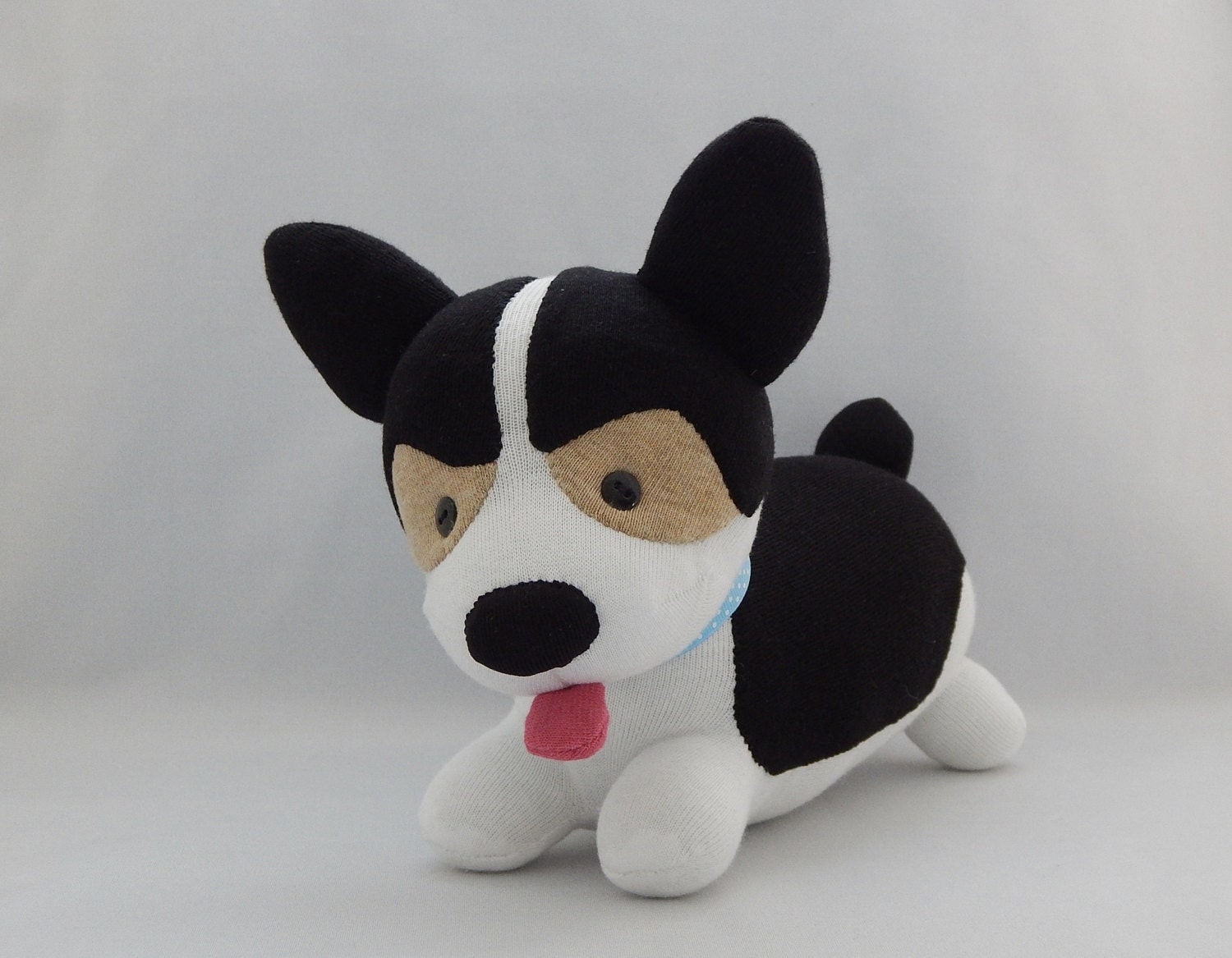 black corgi plush