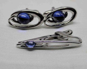 Vintage Swank cufflinks & tie clip