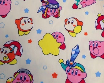 Nintendo Kirby / Japanese Fabric 110cm x 100cm