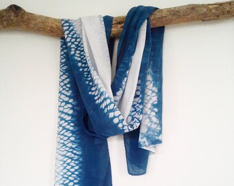 Honeycomb Shibori Scarf
