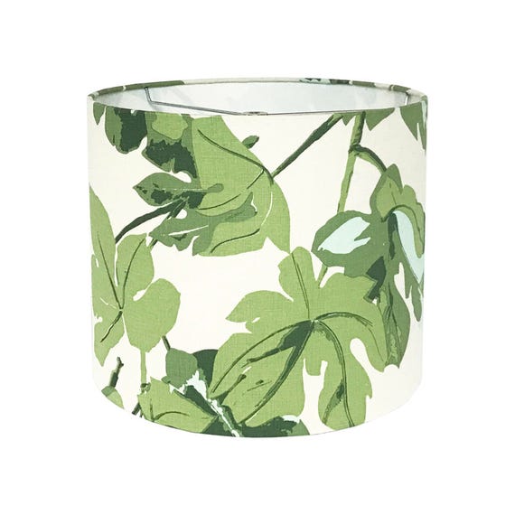 Green Lamp Shade Custom Lamp Shade Fig Leaf by Peter