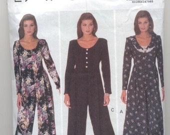 Butterick 6441 Ladies Jumpsuit Vintage Sewing Pattern