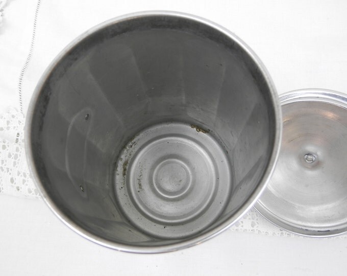 Vintage Mid Century French Chrome Plated Copper Canister Sugar Sucre, Country, Decor, Kitchenware, Vintage Home Decor, Retro, Kitchen, Pot Vintage Mid Century French Chrome Plated Copper Canister Sugar Sucre, Country, Decor, Kitchenware, Vintage Home Decor, Retro, Kitchen, Pot